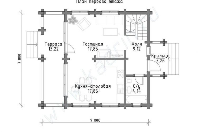 Дом из клееного бруса Гарленд, 6