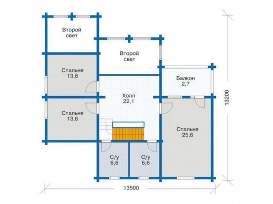 Базовые планировки Дом из клееного бруса Аризона 2