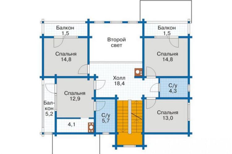 Дом из клееного бруса Стэмфорд, 4