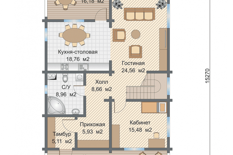 Дом из клееного бруса Щелковский район, 10