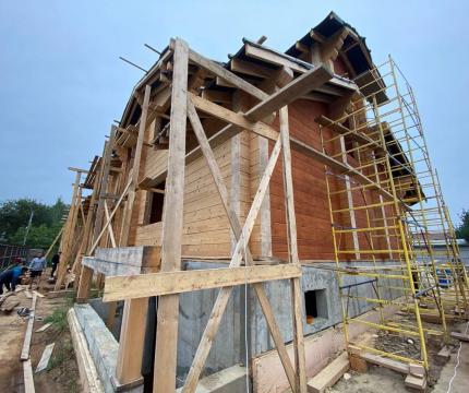 Дом с бассейном из клееного бруса в Ивановской области – строительство под ключ по выгодной цене в  | Кадрин
